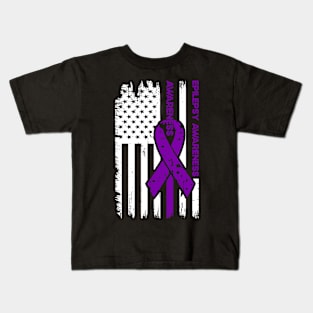 Epilepsy Awareness Epilepsy Awareness Flag Kids T-Shirt